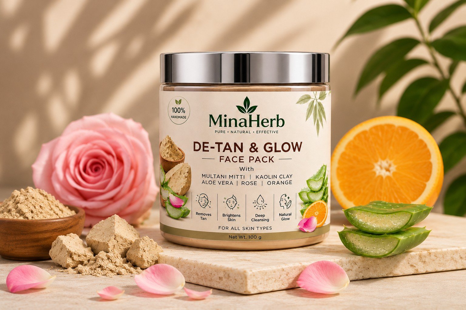 DE-TAN & GLOW Face Pack