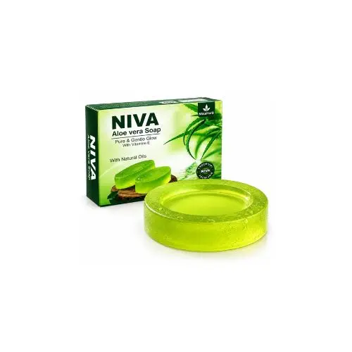 NIVA Ayurvedic Soap – Handmade Neem, Tulsi & Aloe Vera Soap for Healthy-Looking Skin - Image 2